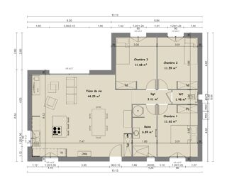  Maison à vendre 4 pièces 91 m²