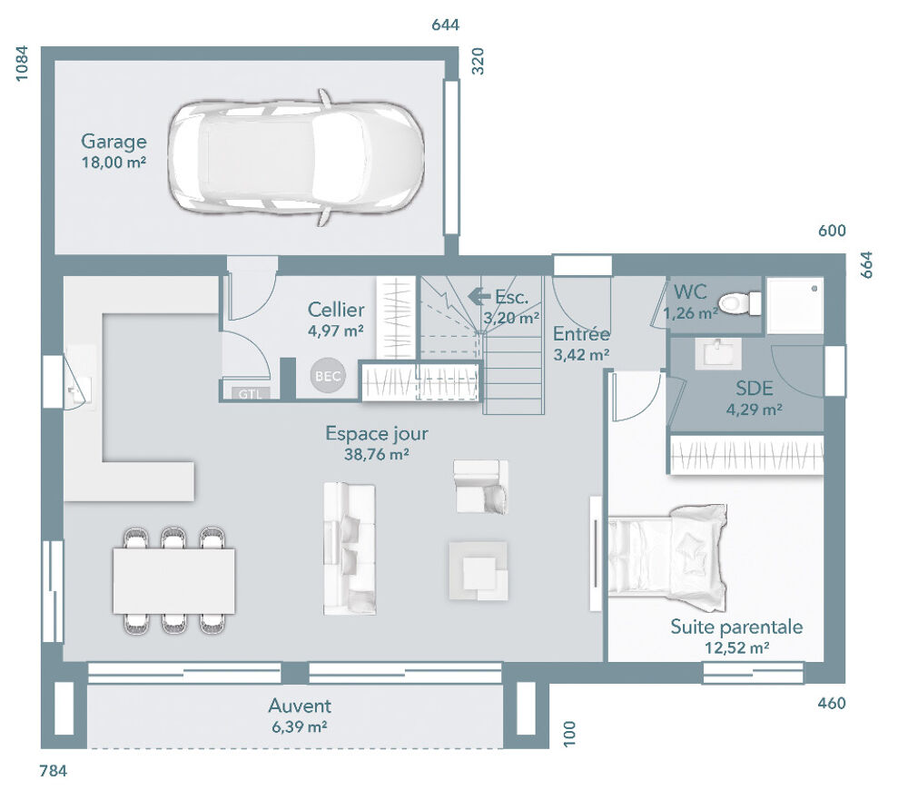 vente Maison - 6 pièce(s) - 110 m² Thézan-lès-Béziers (34490)