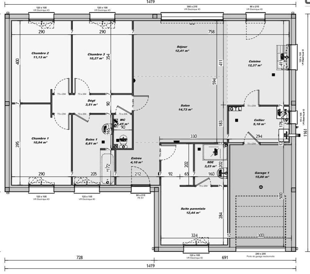 vente Maison - 6 pièce(s) - 105 m² Vermelles (62980)