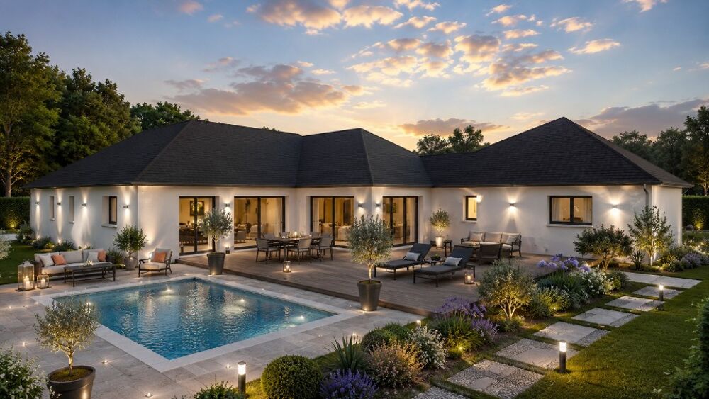 Découvrez cette maison à construire de 238 m², pensée po....