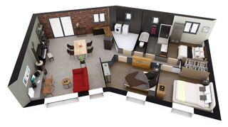  Maison 4 pi�ces 93 m� Le breuil-en-auge