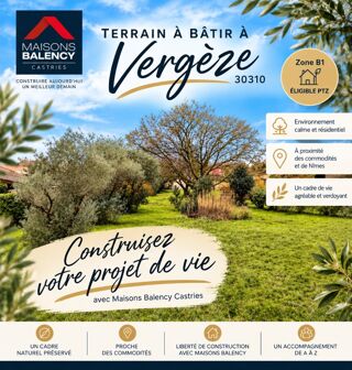 vente Terrain - 400 m² Vergèze (30310)