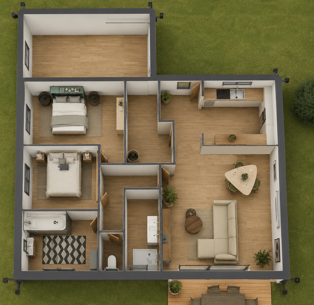 vente Maison - 4 pièce(s) - 88 m² Chomérac (07210)