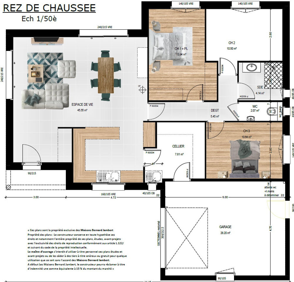 MAISON À CONSTRUIRE DE 100 M² PROCHE D'ANGERS AVEC 5 PIÈ....