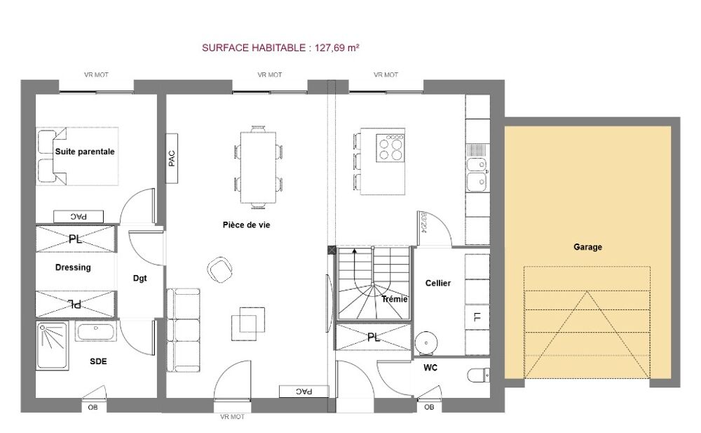 vente Maison - 6 pièce(s) - 127 m² Mettray (37390)