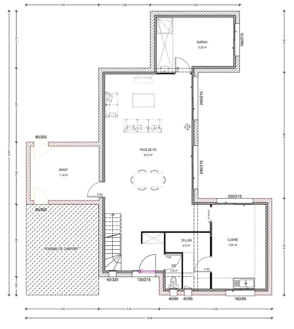 MAISON À CONSTRUIRE DE 130 M² À FROIDFOND AVEC 5 PIÈCES<....