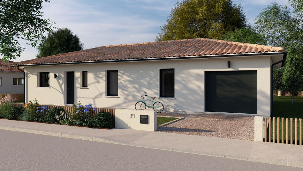 Sur un terrain constructible de 500 m² idéalement placé ....