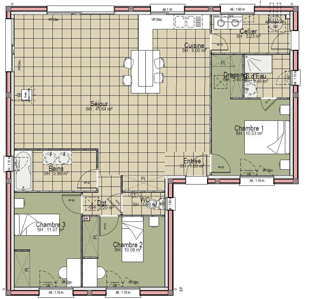 vente Maison - 4 pièce(s) - 105 m² Écommoy (72220)