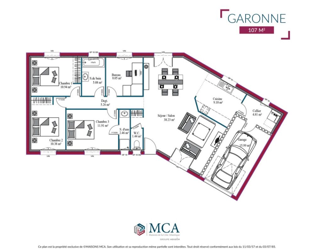 vente Maison - 4 pièce(s) - 100 m² Langon (33210)