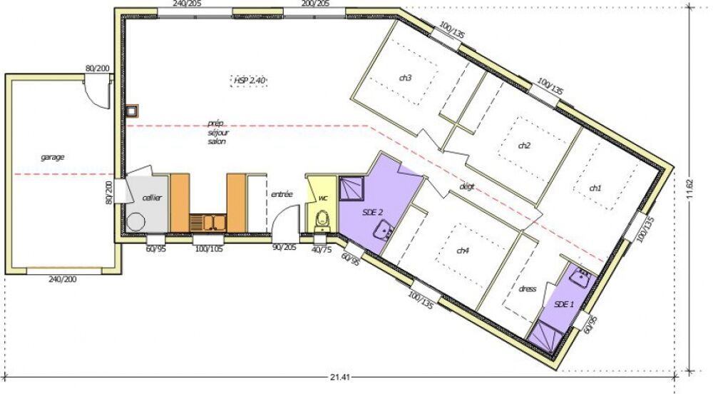 MAISON À CONSTRUIRE DE 83 M² À LA CHAPELLE-PALLUAU, PROX....