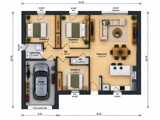  Maison à vendre 4 pièces 76 m²