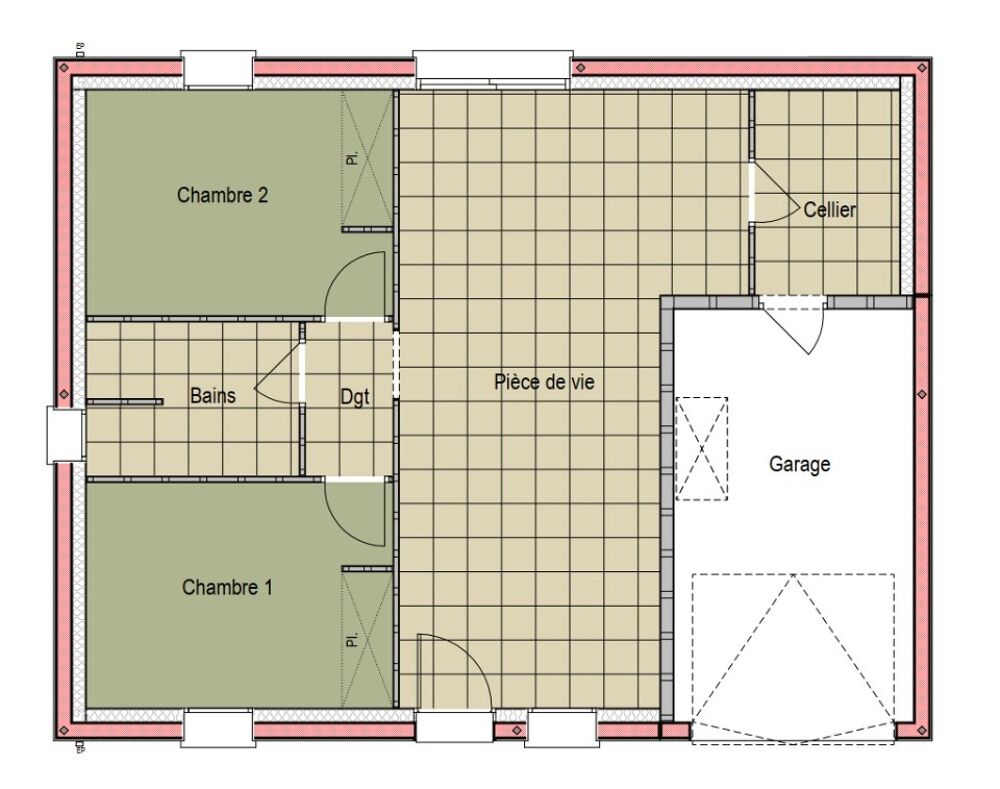 MAISON À CONSTRUIRE DE 54 M² PROCHE LE MANS Ima....