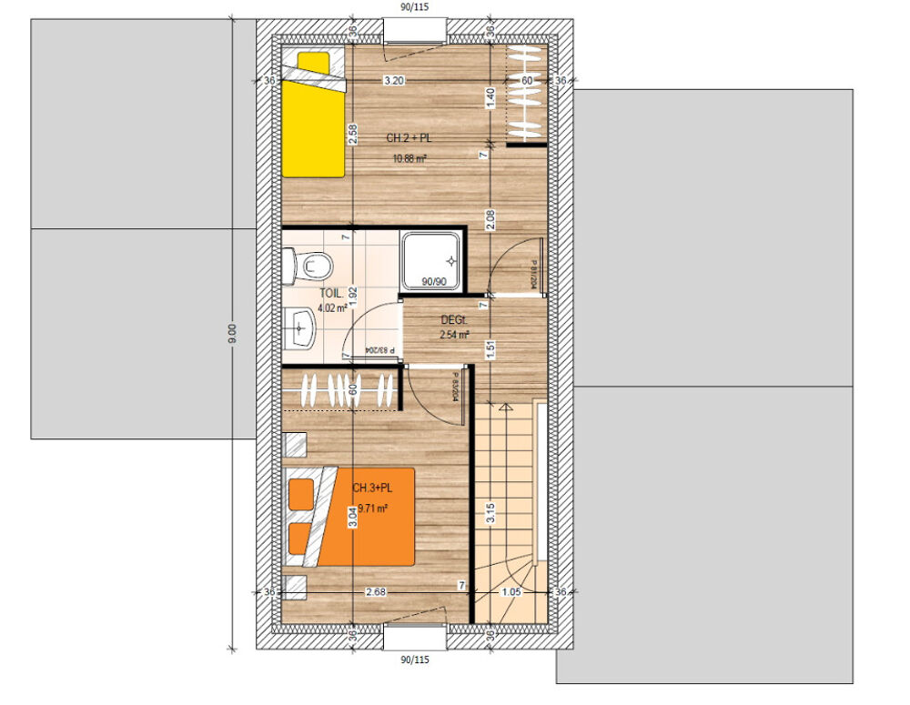 vente Maison - 5 pièce(s) - 85 m² Jarzé (49140)