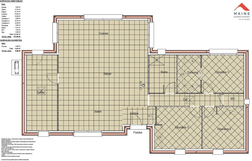 VENTE d'une maison F4 (127 m²) à Coulans-sur-Gée Idé....