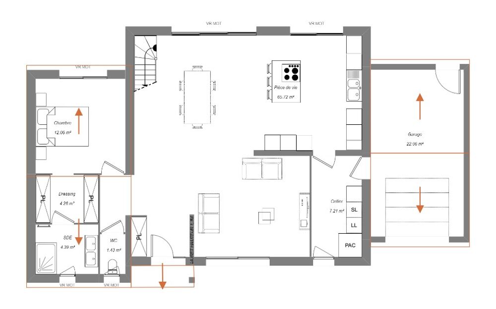MAISON À CONSTRUIRE DE 140 M² PROCHE DE BOURGES, 5 PIÈCE....