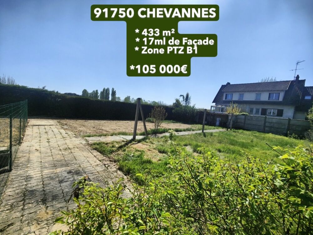 vente Terrain - 433 m² Chevannes (91750)