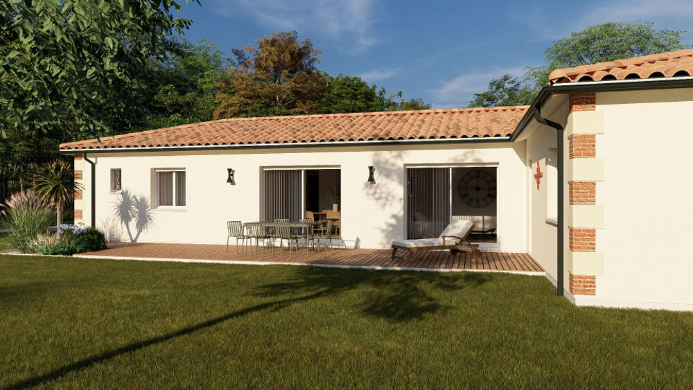 Sur un terrain constructible de 500 m² bien exposé en pl....