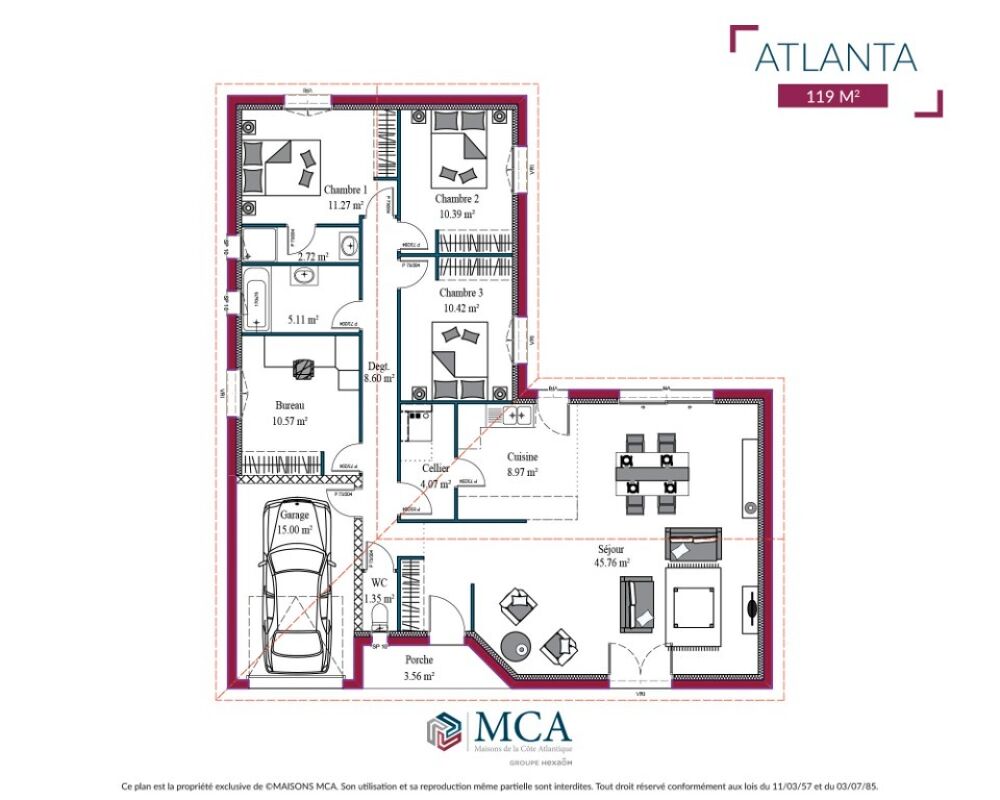 MAISON À CONSTRUIRE DE 120 M² À SAINT-MAIXANT, 7 PIÈCES,....