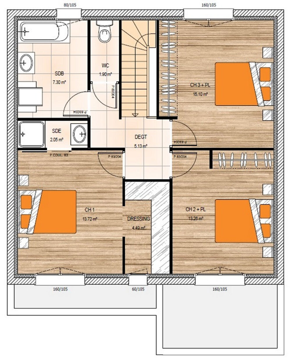 vente Maison - 5 pièce(s) - 120 m² Villemoisan (49370)