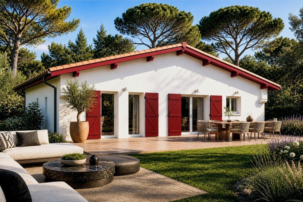 Villa Alaïa + terrain à Soustons - À deux pas de l'étang....