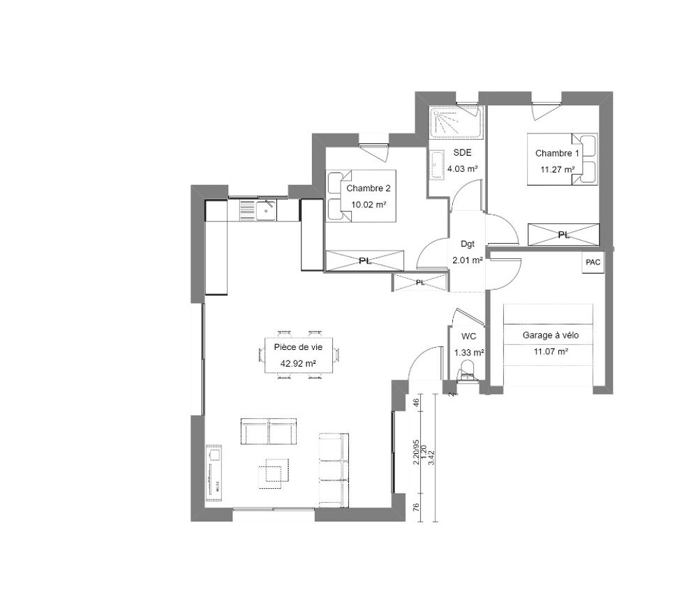 vente Maison - 4 pièce(s) - 80 m² Saint-Hilaire-de-Riez (85270)