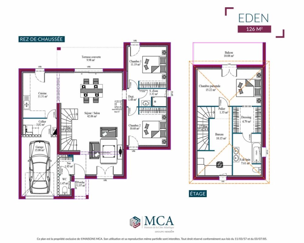 vente Maison - 5 pièce(s) - 126 m² Laluque (40465)