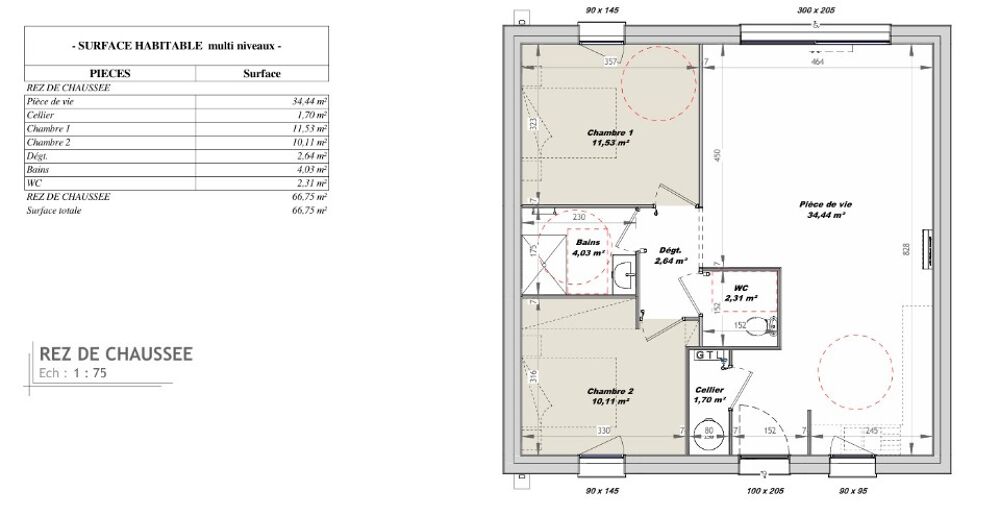 MAISON À CONSTRUIRE DE 60 M² À LUÇON, 3 PIÈCES Réali....