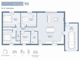 vente Maison - 4 pièce(s) - 90 m² Mouriès (13890)