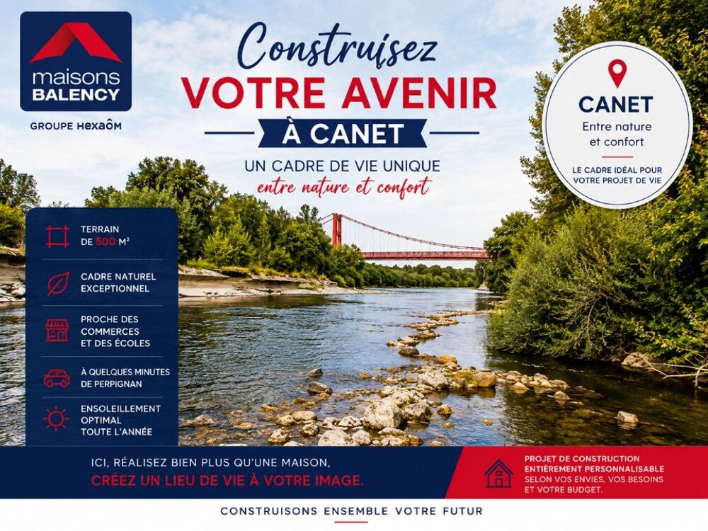 vente Terrain - 600 m² Canet (34800)