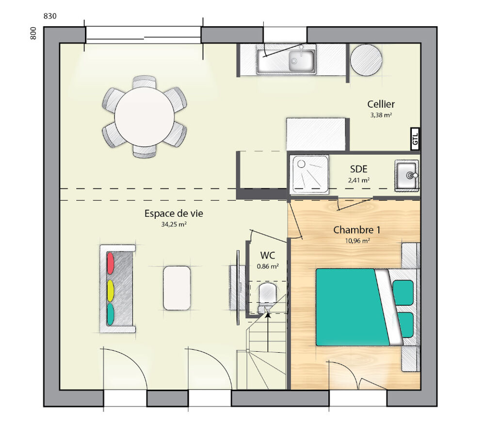 vente Maison - 7 pi�ce(s) - 102 m� Boissise-le-Roi (77310)