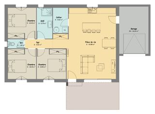  Maison 4 pi�ces 90 m� Villelongue