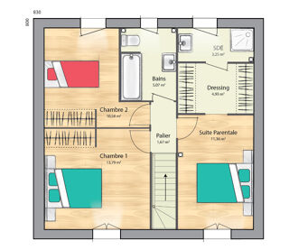  Maison  vendre 5 pices 89 m