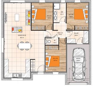  Maison � vendre 4 pi�ces 90 m�