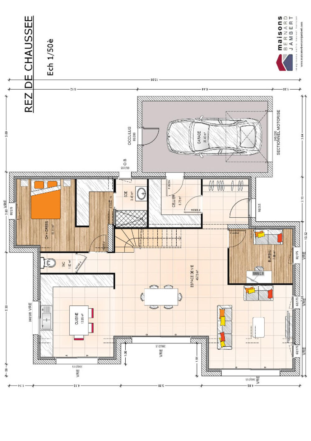 vente Maison - 5 pièce(s) - 140 m² Baugé (49150)
