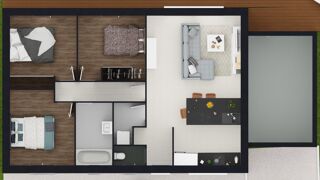  Maison � vendre 3 pi�ces 73 m�