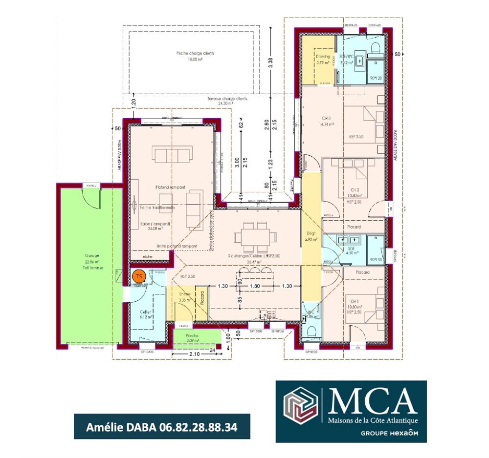Amélie DABA des Maisons MCA à Capbreton, vous propose d'....