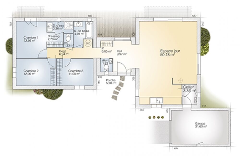 MAISON DE 120m² A CONSTRUIRE A TOULOUGES Construisez....