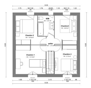  Maison 6 pi�ces 89 m� Maisons