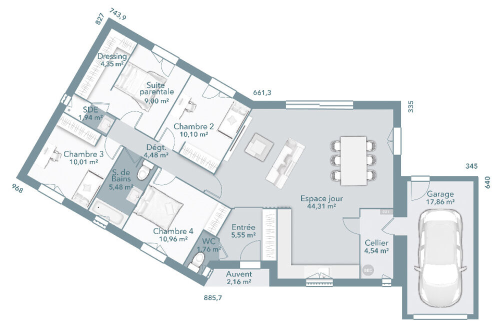 vente Maison - 4 pièce(s) - 112 m² Villasavary (11150)