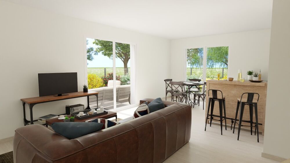 Maison à construire compacte 57 m² avec 2 belles chambre....