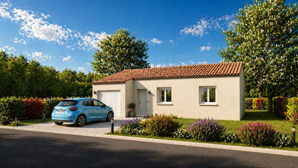 Maison neuve de 4 pièces (80 m²) à construire à Saint-Qu....