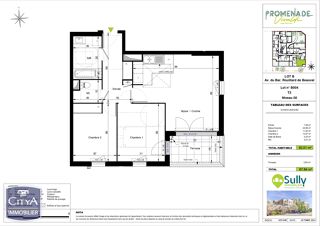  Appartement � vendre 3 pi�ces 62 m�