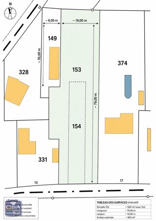  Terrain � vendre 1500 m�