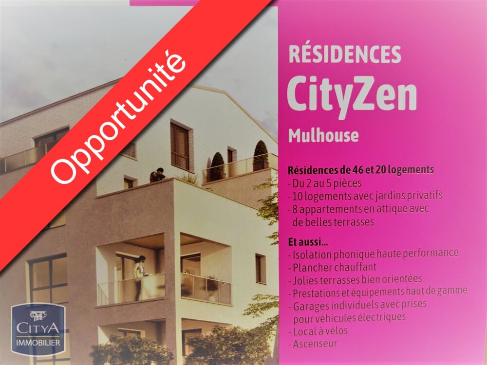 Appartement 4 pièces 80 m² · à Mulhouse · 80 m² · 256 900 €