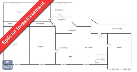 bureaux 165000 38800 Le pont-de-claix
