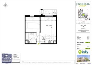  Appartement � vendre 2 pi�ces 41 m�