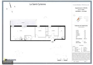  Appartement à vendre 3 pièces 65 m²