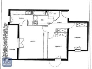  Appartement à vendre 3 pièces 62 m²