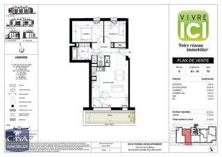  Appartement � vendre 3 pi�ces 66 m�