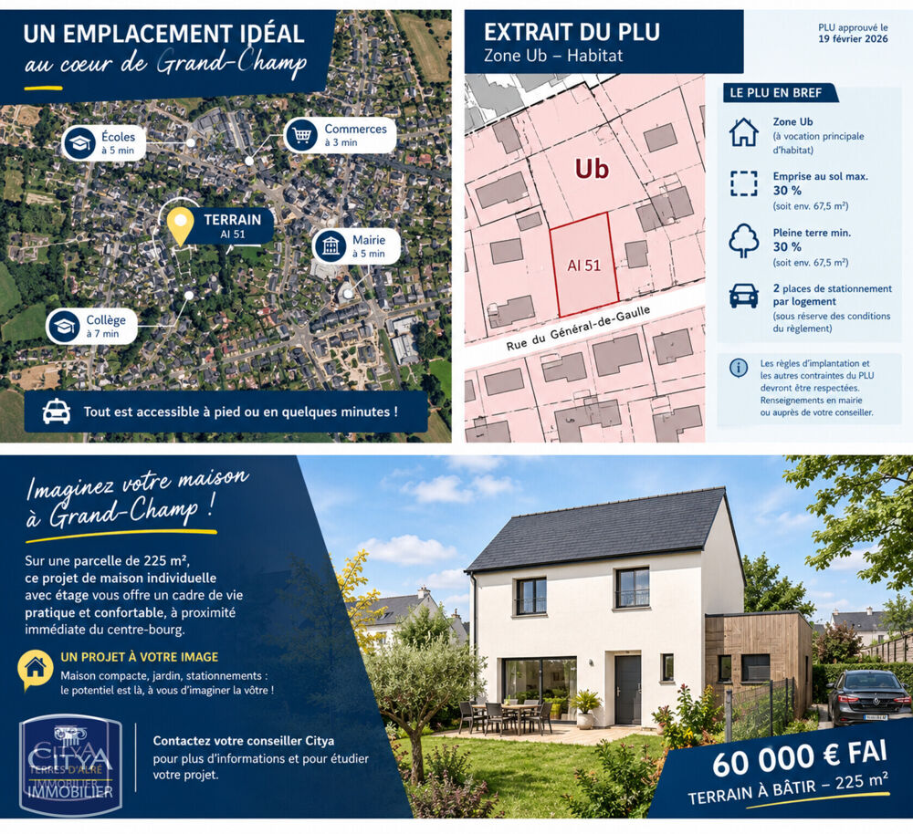 Vente Terrain terrain Grand-champ